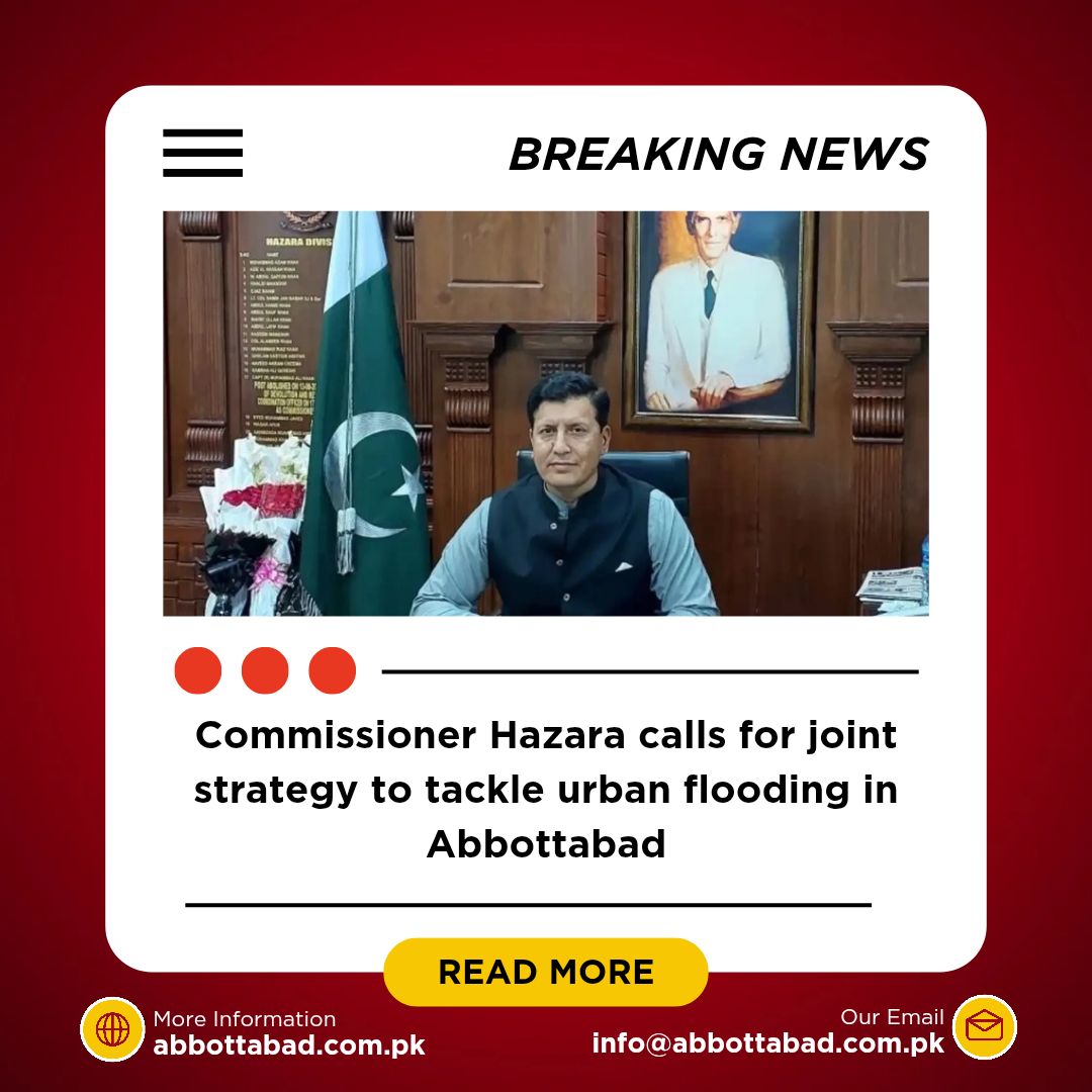Strategy to tackle flooding in Abbottabad